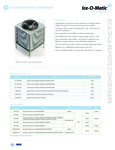 Specsheet for Ice-O-Matic RCA RGA Remote Condensers