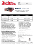 Spring USA SRC-261SS, 263SS, 263SSU Spec Sheet Spring USA SRC-261SS, 263SS, 263SSU Spec Sheet