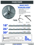 SS Cage Fan Spec Sheet SS Cage Fan Spec Sheet