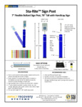 Sta-Rite Sign Post Spec Sheet Sta-Rite Sign Post Spec Sheet