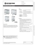 Stoelting Dipping Cabinets Spec Sheet