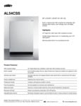 Summit AL54CSS Spec Sheet Summit AL54CSS Spec Sheet
