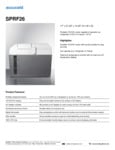 Summit SPRF26 Spec Sheet Summit SPRF26 Spec Sheet
