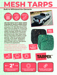 Tarpex Mesh Tarps Specsheet