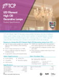 TCP LED Filament B11 SpecSheet