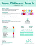Fusion 3000 Metered Aerosols Fusion 3000 Metered Aerosols