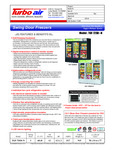 Turbo Air Refrigeration Specsheet Turbo Air Refrigeration Specsheet