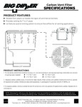 Thermaco Big Dipper CF-VENT-1 SpecSheet