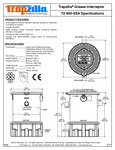 Thermaco Trapzilla TZ-600-SSA SpecSheet Thermaco Trapzilla TZ-600-SSA SpecSheet