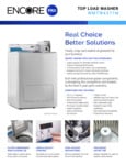 ENCORE PRO 2.9 CU. FT. 27" TOP LOAD COMMERCIAL WASHER ENCORE PRO 2.9 CU. FT. 27" TOP LOAD COMMERCIAL WASHER