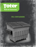 Toter FEL Containers