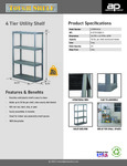 Tough Shelf 4TGRY14X34 Spec Sheet Tough Shelf 4TGRY14X34 Spec Sheet