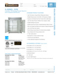Traulsen G Series R290 3 Section Freezers Spec Sheet