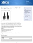Tripp Lite P580006 Display Cable Specsheet Tripp Lite P580006 Display Cable Specsheet