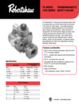 Robert Shaw TS Series  1720 Series Thermomagnetic Safety Valves Sell Sheet