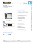TU Series 44in Full Size Undercounter Spec TU Series 44in Full Size Undercounter Spec