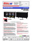 Turbo Air Refrigeration 73” Back Bar Cooler Specsheet