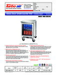 Turbo Air Refrigeration MUR-20SG-N6 Undercounter Refrigerator Specsheet Turbo Air Refrigeration MUR-20SG-N6 Undercounter Refrigerator Specsheet