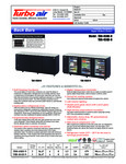 Turbo Air TBB-4SBD_SGD-N Specsheet Turbo Air TBB-4SBD_SGD-N Specsheet