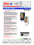 Turbo Air TGF-10SD-N Specsheet Turbo Air TGF-10SD-N Specsheet