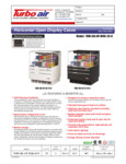 Turbo Air TOM-36L-UF-B-2S-N and TOM-36L-UF-W-2S-N SpecSheet