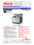 Turbo Air TOM-36L-UF-S-1S-N SpecSheet Turbo Air TOM-36L-UF-S-1S-N SpecSheet