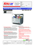 Turbo Air TOM-36L-UFD-S-1S-N SpecSheet Turbo Air TOM-36L-UFD-S-1S-N SpecSheet