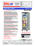 Turbo Air TSF-23GSD-N Specsheet Turbo Air TSF-23GSD-N Specsheet