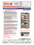 Turbo Air TSR-35GSD-N Specsheet Turbo Air TSR-35GSD-N Specsheet