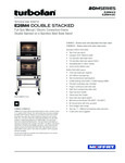 Turbofan E28M4-2 Double Deck Full Size 4 Pan Convection Oven Specsheet