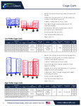 Valley Craft Low Profile Cage Carts Spec Sheet Valley Craft Low Profile Cage Carts Spec Sheet