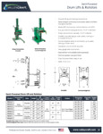Valley Craft Rotolift Counterweight Drum Handler Spec Sheet Valley Craft Rotolift Counterweight Drum Handler Spec Sheet
