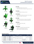 Valley Craft Universal Lifts & Stackers Accessories Spec Sheet