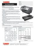 Cambro Versa Tabletop Food Bar Specsheet