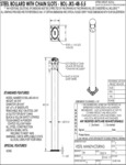 Vestil Bollard with Chain Slots Specsheet Vestil Bollard with Chain Slots Specsheet