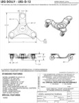 Vestil LEG-D-12 Spec Sheet Vestil LEG-D-12 Spec Sheet