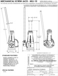 Vestil MSJ-10 Spec Sheet