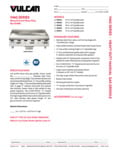 VMG Series Gas Griddle Spec Sheet