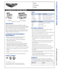 Vollrath 15 LB MEDIUM-DUTY ELECTRIC FRYERS Spec Sheet