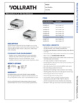Vollrath Medium Duty Gas Griddles Specsheet