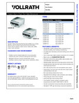 Vollrath Heavy duty Gas Griddles Specsheet