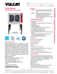 Vulcan F32433 VC4G Series Single Deck Gas Convection Ovens Specsheet