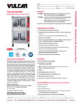 Vulcan F32434 VC44G Series Double Deck Gas Convection Ovens Specsheet Vulcan F32434 VC44G Series Double Deck Gas Convection Ovens Specsheet