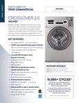 CROSSOVER 3.5 CU. FT. 27" FRONT LOAD COMMERCIAL WASHER CROSSOVER 3.5 CU. FT. 27" FRONT LOAD COMMERCIAL WASHER