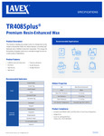 Lavex Industrial TR4085plus® Data Sheet Lavex Industrial TR4085plus® Data Sheet