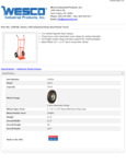 Wesco 934210026 Hand Truck Specsheet
