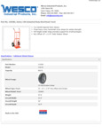 Wesco 934210382 Hand Truck Specsheet Wesco 934210382 Hand Truck Specsheet