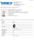 Wesco 934220382 Truck Specsheet
