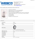 Wesco 934220392 Hand Truck Specsheet Wesco 934220392 Hand Truck Specsheet