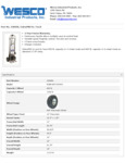 Wesco 934220656 CobraPRO Hand Truck Specsheet